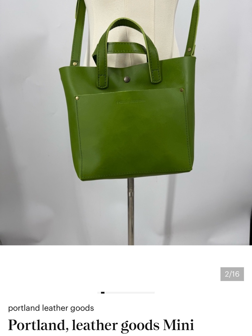 Portland, leather goods Mini Crossbody Tote